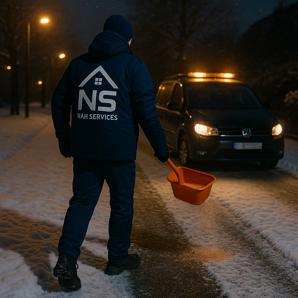Nah Services ist Ihr Experte für Winterdienst in Neuss und Düsseldorf